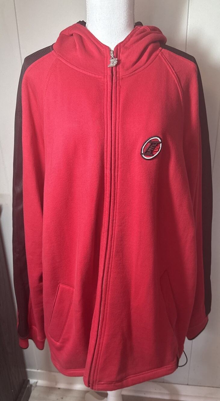 VTG Allen Iverson I3 Reebok Full Zip Hoodie Sweatshirt Jacket 2XL 90s Y2K NBA